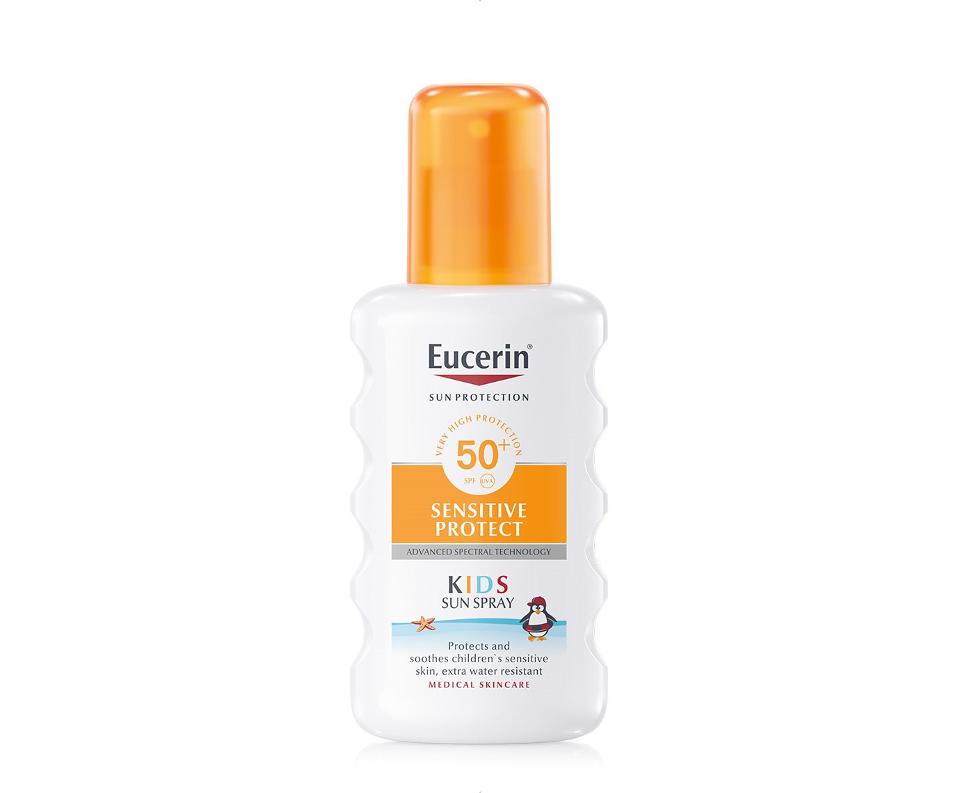 Eucerini sarja Sensitive Protect päikesekaitsepihus lastele (SPF 50+)